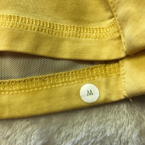 LULULEMON Yellow Polo Short Sleeve Men's Shirt Size 8 - Picture 5 of 8